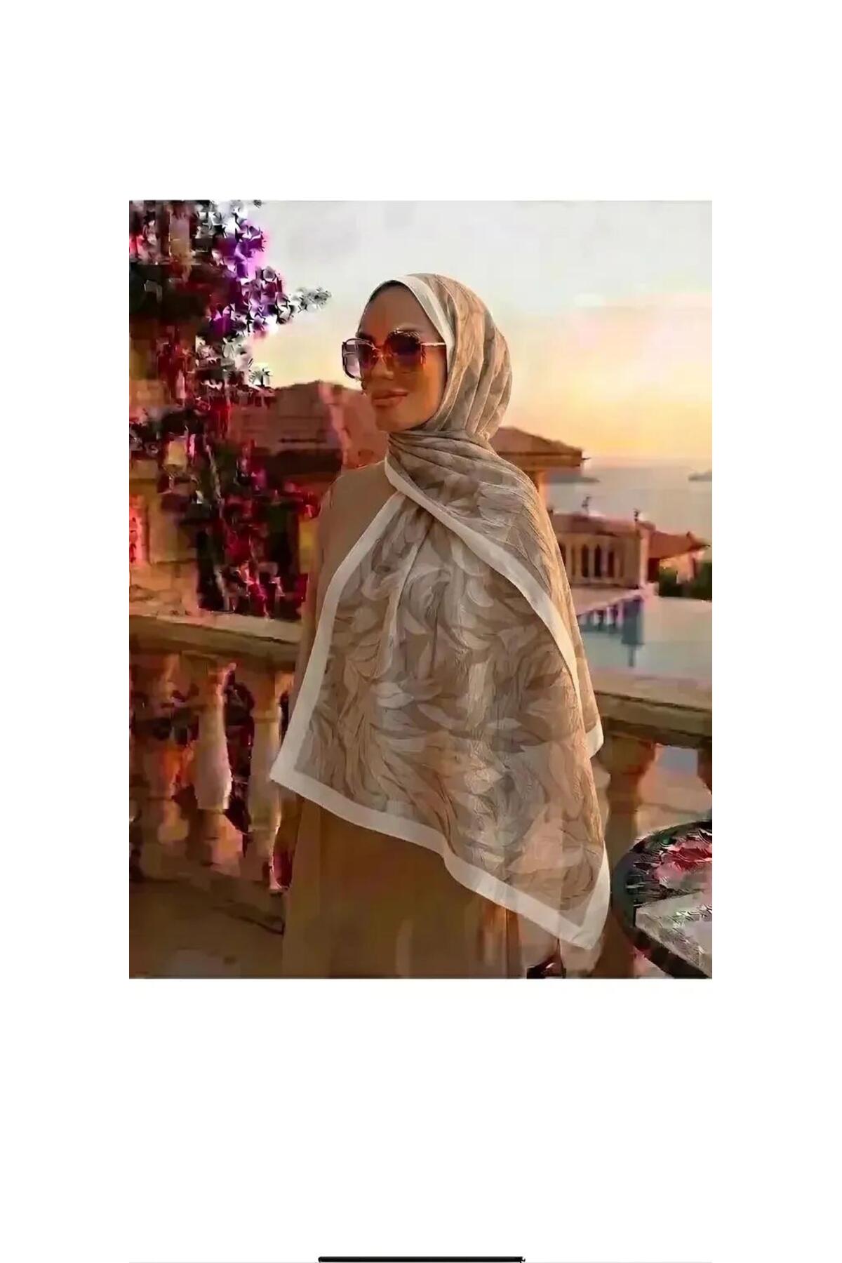 Vera Çocuk Temalı Kıraş Şal 70x180 - Bej Kenar Crem