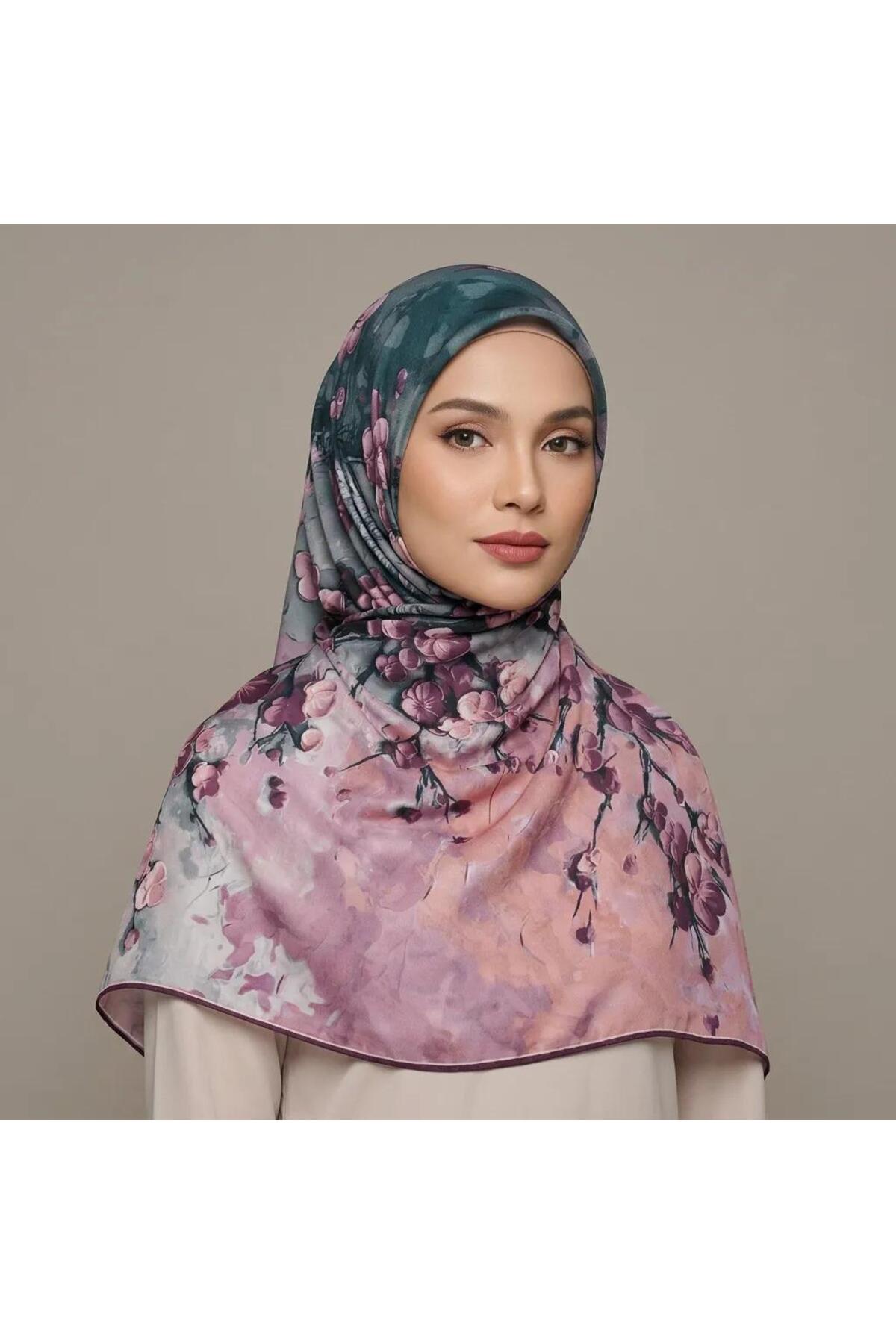 Vera Otantik Desenli Eşarp - Pembe Baskılı