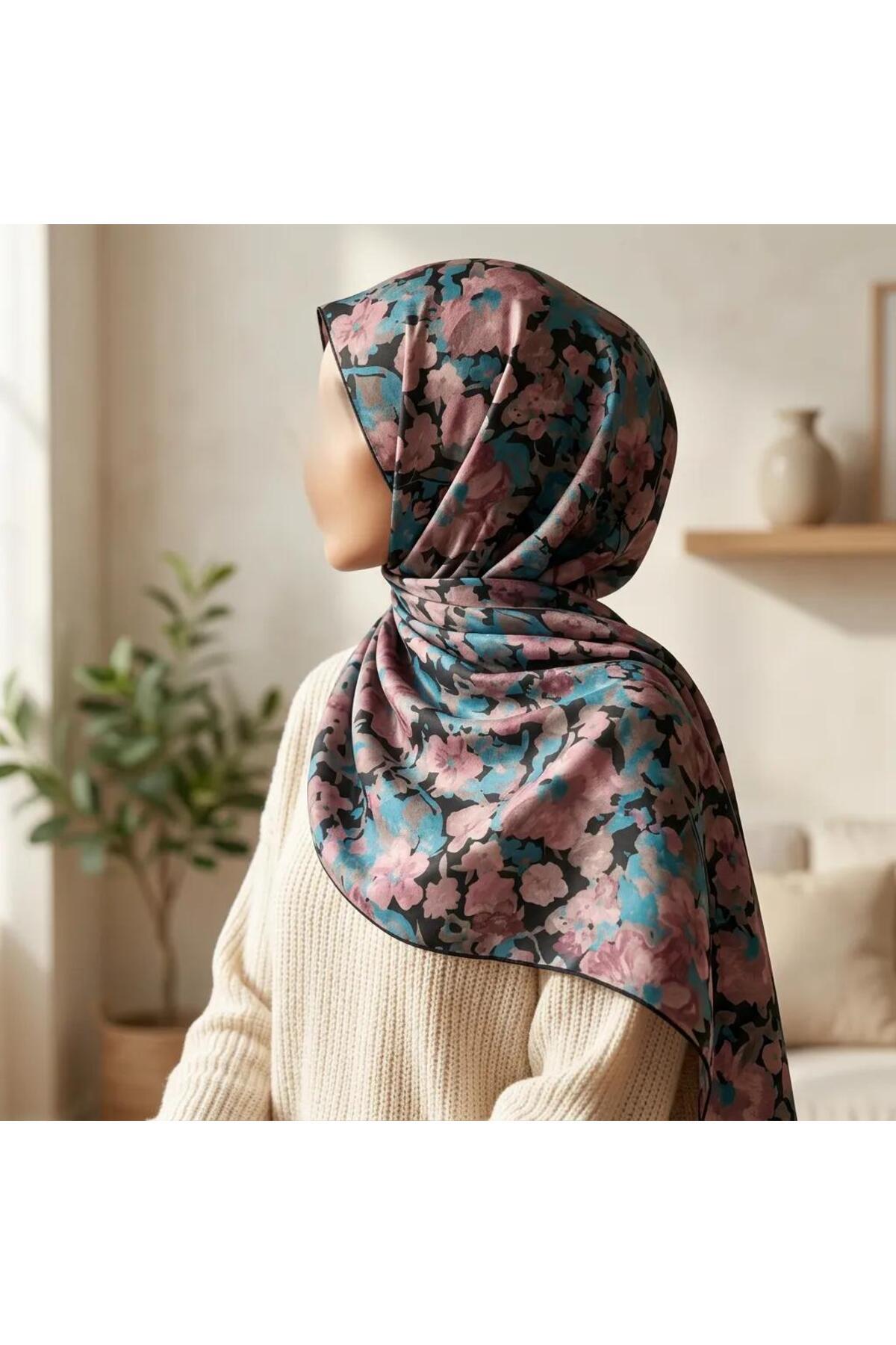 Vera Çiçekli Şal 70 x 185 - Pembe
